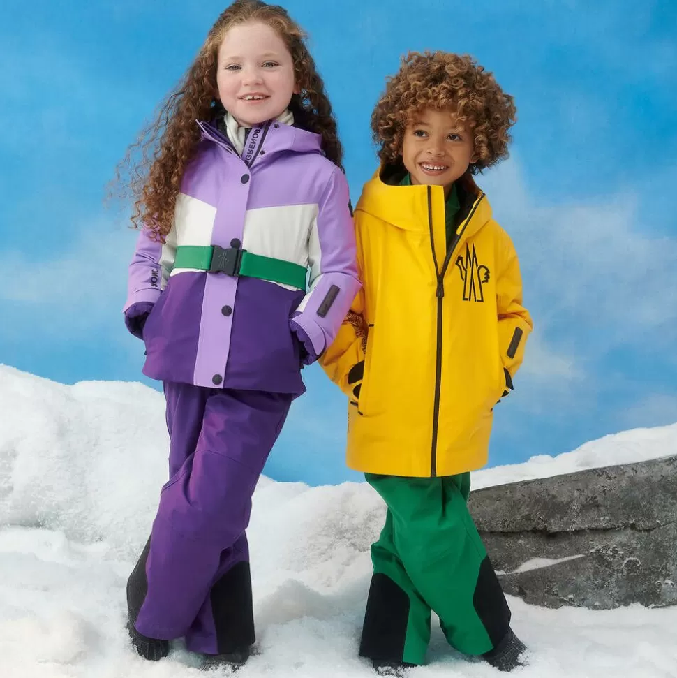 Moncler Enfant Girls Purple & White Corserey Ski Jacket^ Snowwear