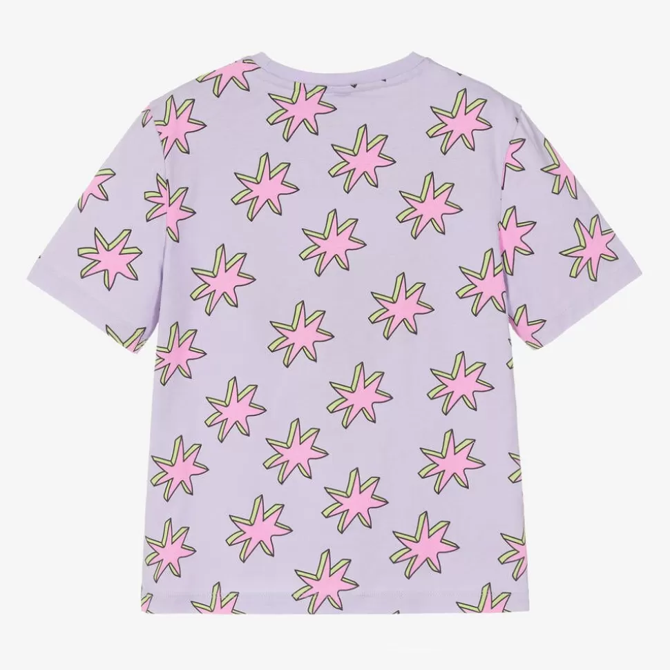 Stella McCartney Kids Girls Purple Cotton Star T-Shirt^ Tops