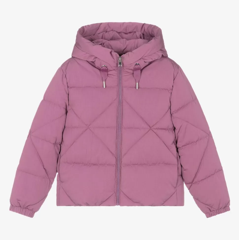 Mayoral Girls Purple Hooded Jacket^ Coats & Jackets