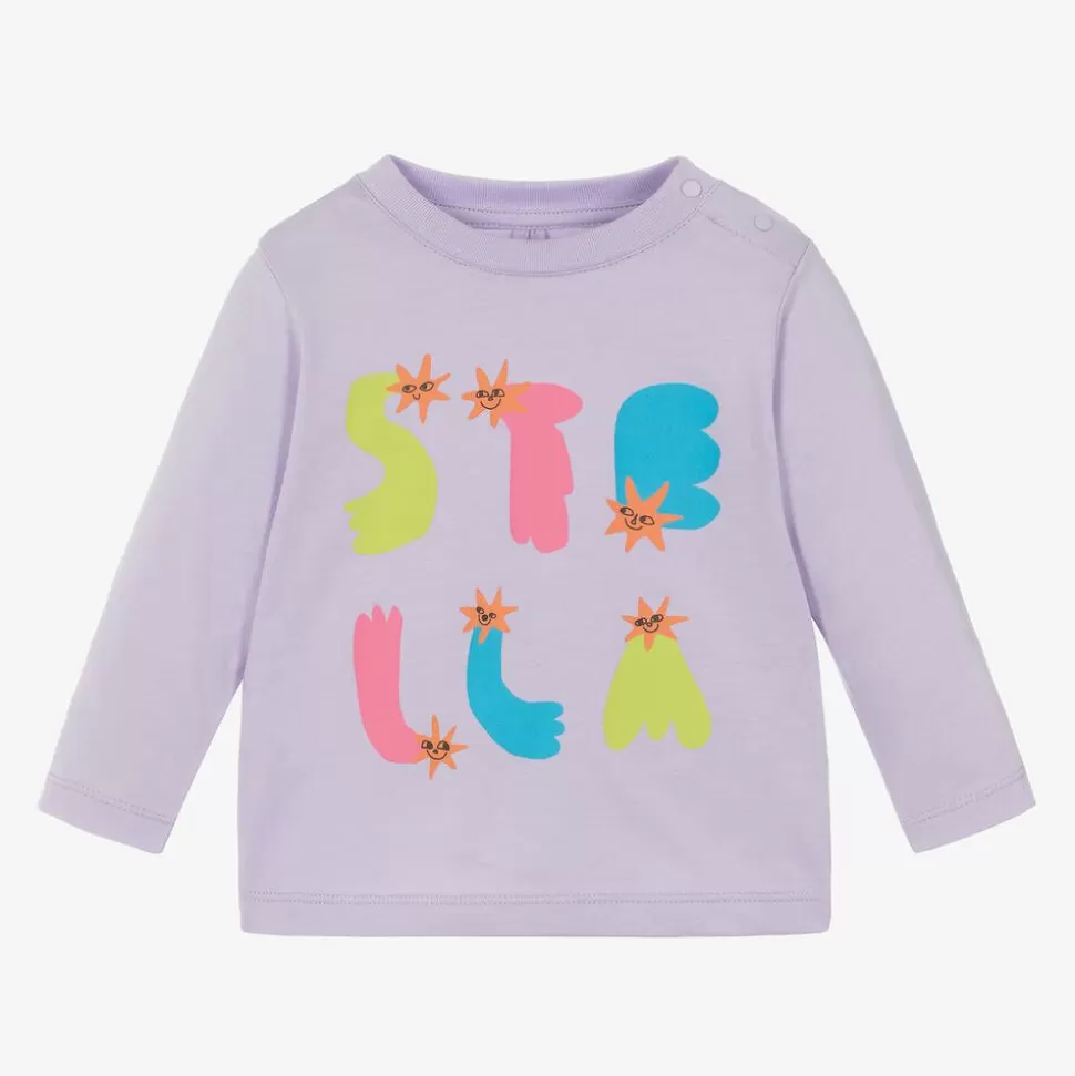 Stella McCartney Kids Girls Purple Organic Cotton Top^ Tops