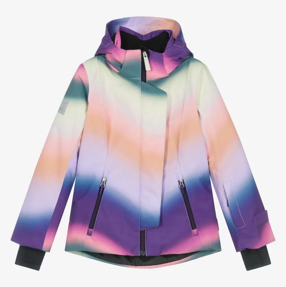 Molo Girls Purple Rainbow Ski Jacket^ Snowwear
