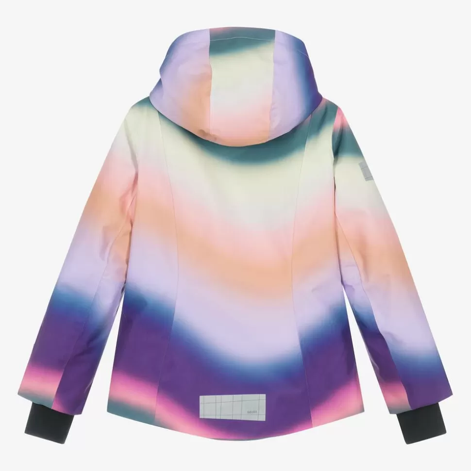 Molo Girls Purple Rainbow Ski Jacket^ Snowwear