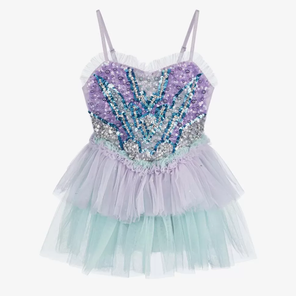 Tutu du Monde Girls Purple Super Hero Sequin Dress^ Costumes