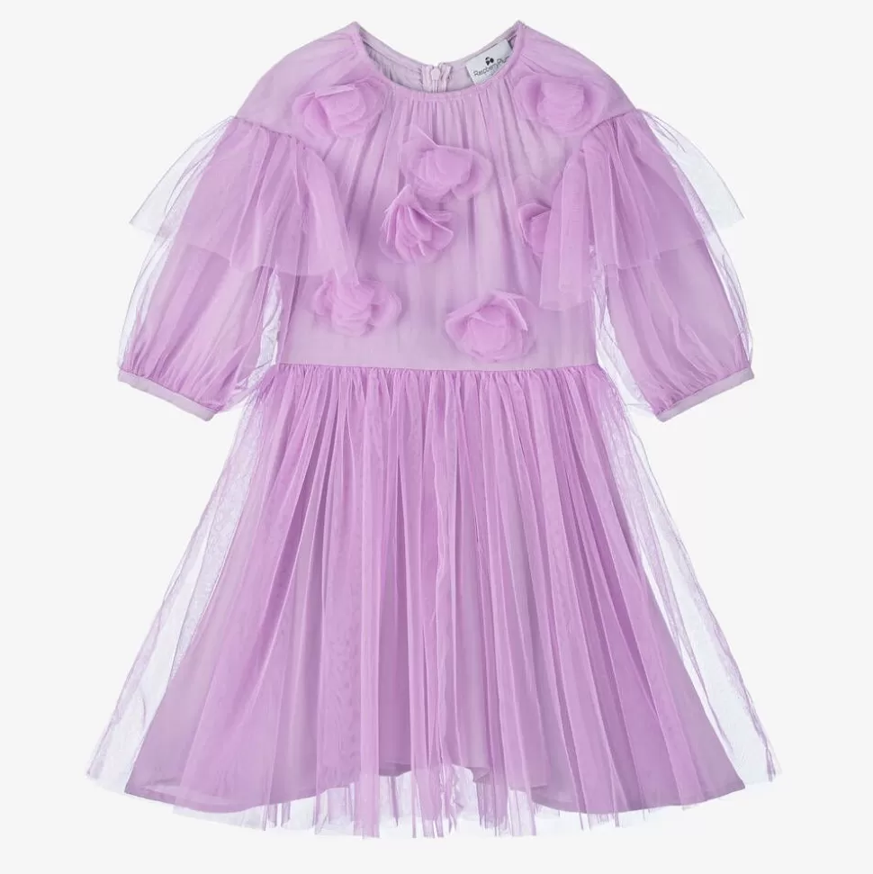 RaspberryPlum Girls Purple Tulle Flowers Dress^ Dresses