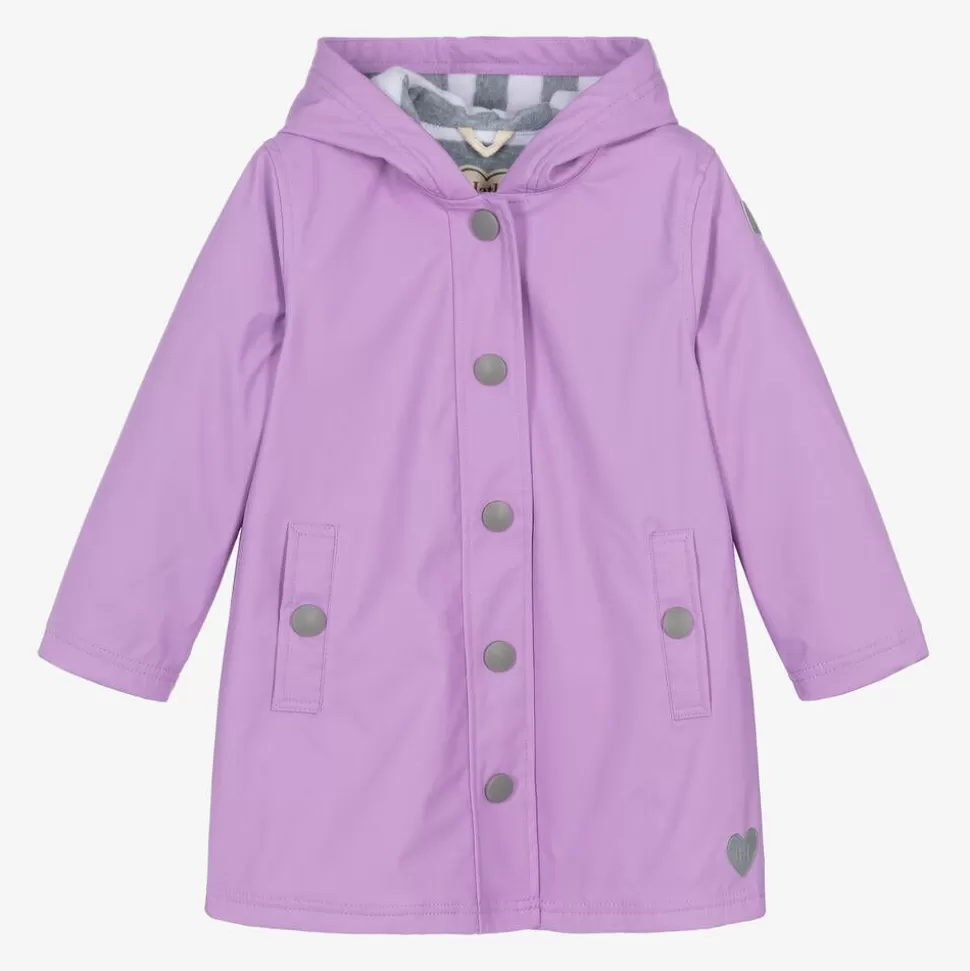 Little Blue House by Hatley Girls Purple Waterproof Raincoat^ Coats & Jackets