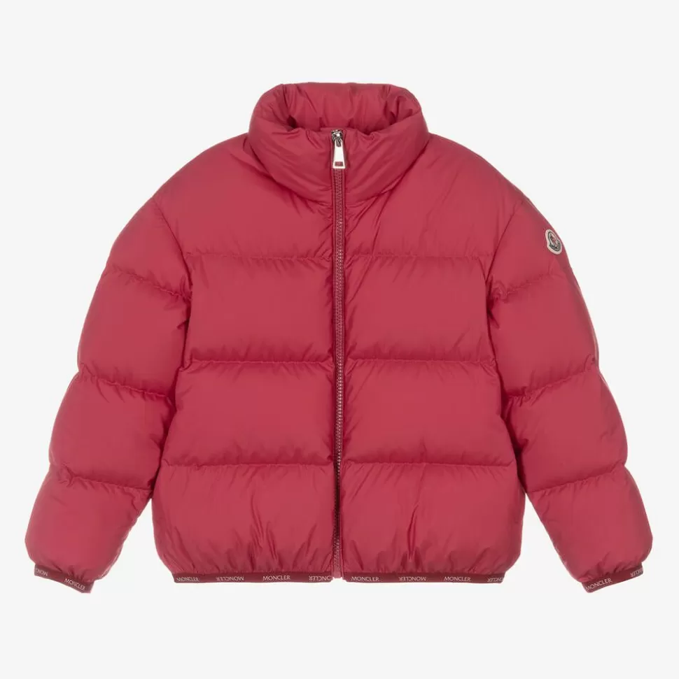 Moncler Enfant Girls Red Abbadia Puffer Jacket^ Coats & Jackets