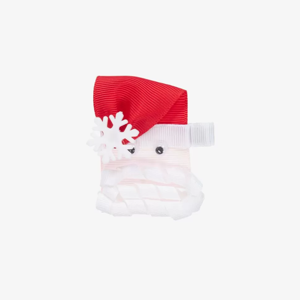 Bowtique London Girls Red & White Santa Hair Clip (6cm)^ Hair Accessories