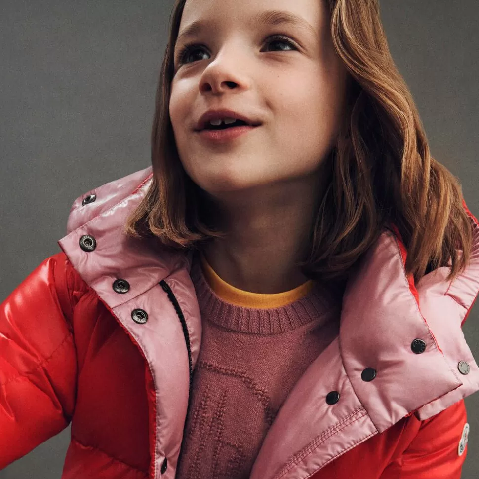 Moncler Enfant Girls Red Down Padded Parana Jacket^ Coats & Jackets