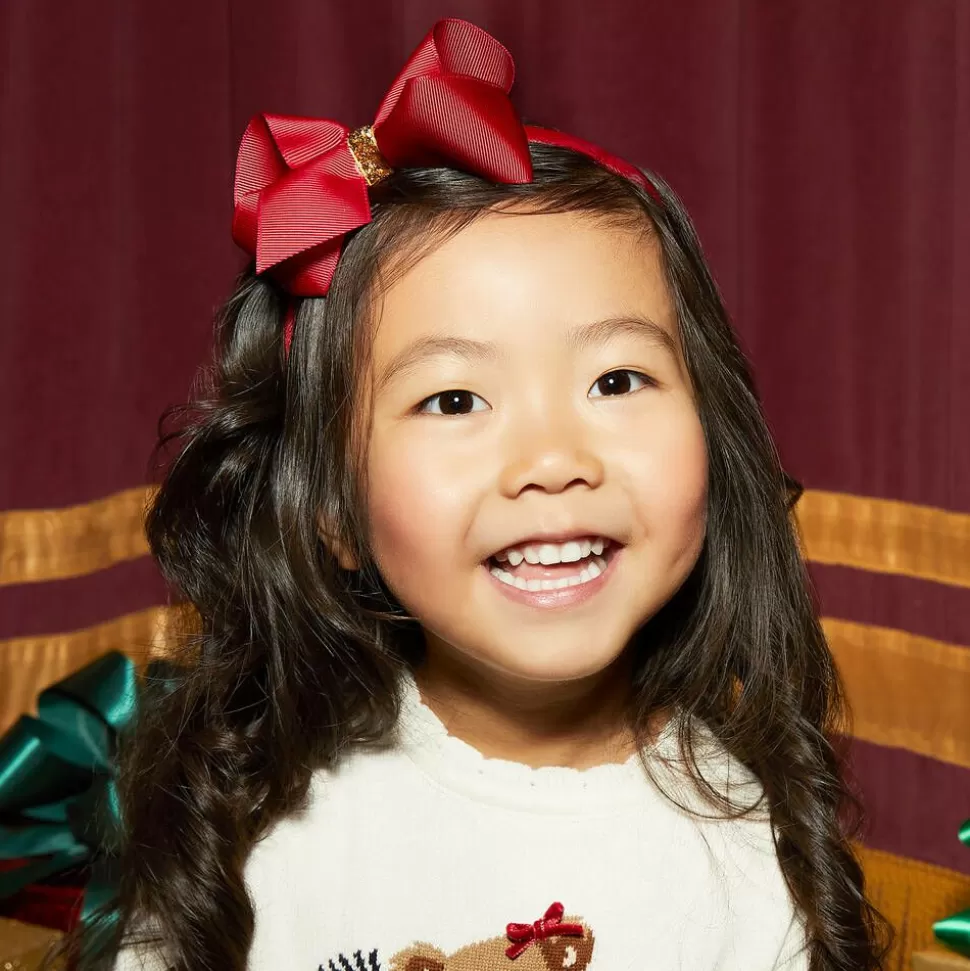 Milledeux Girls Red Hairband & Hairclip Set^ Hair Accessories