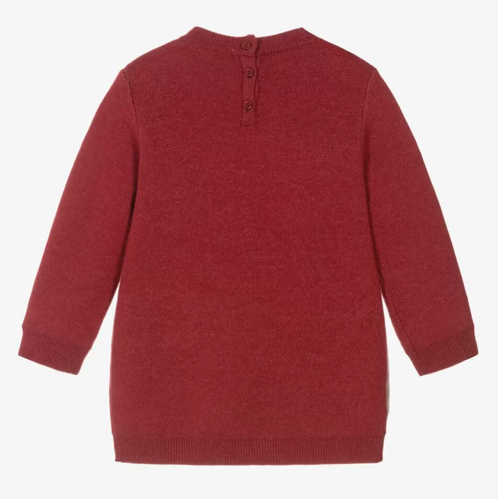 Mayoral Girls Red Knitted Jumper Dress^ Dresses