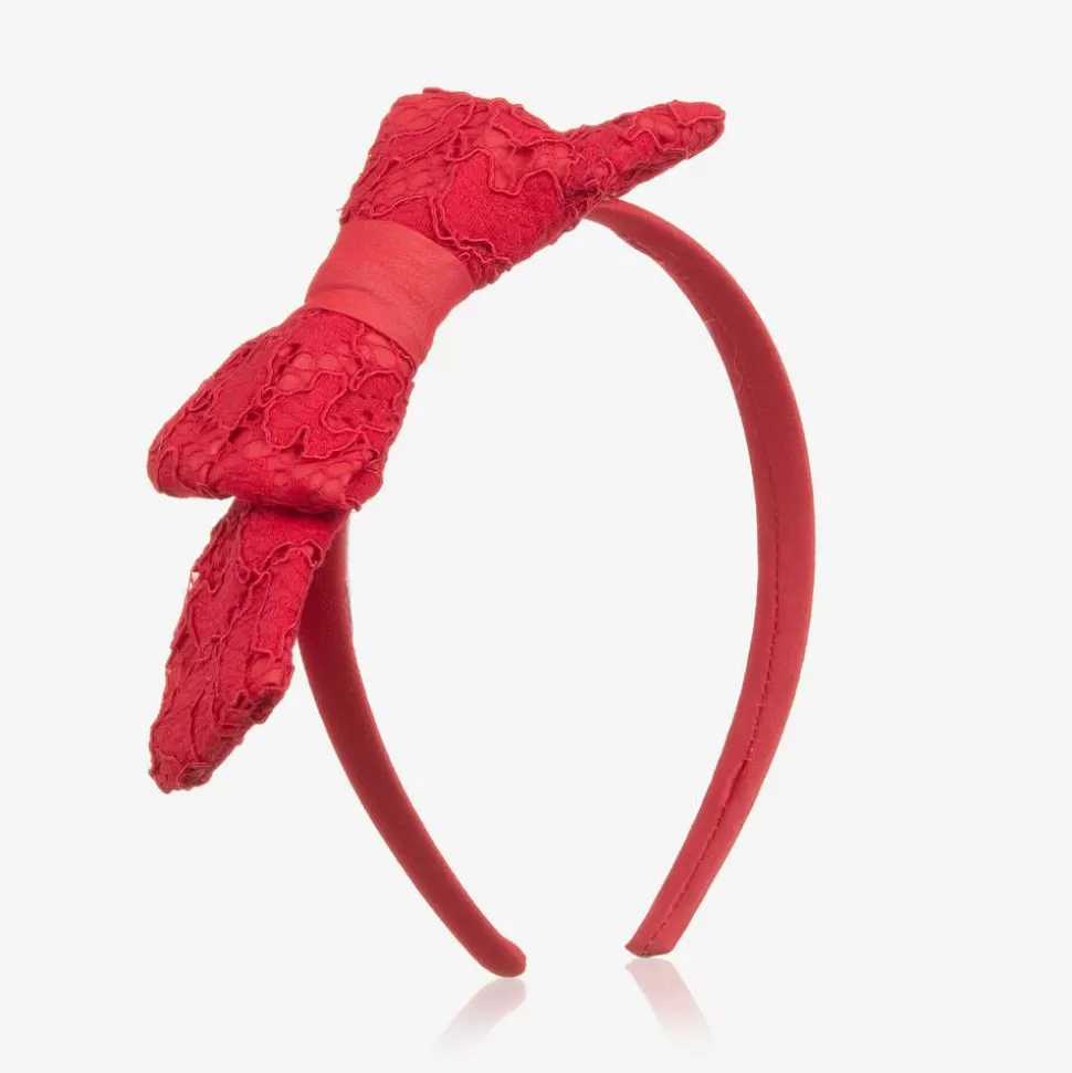 Patachou Girls Red Lace Hairband^ Hair Accessories