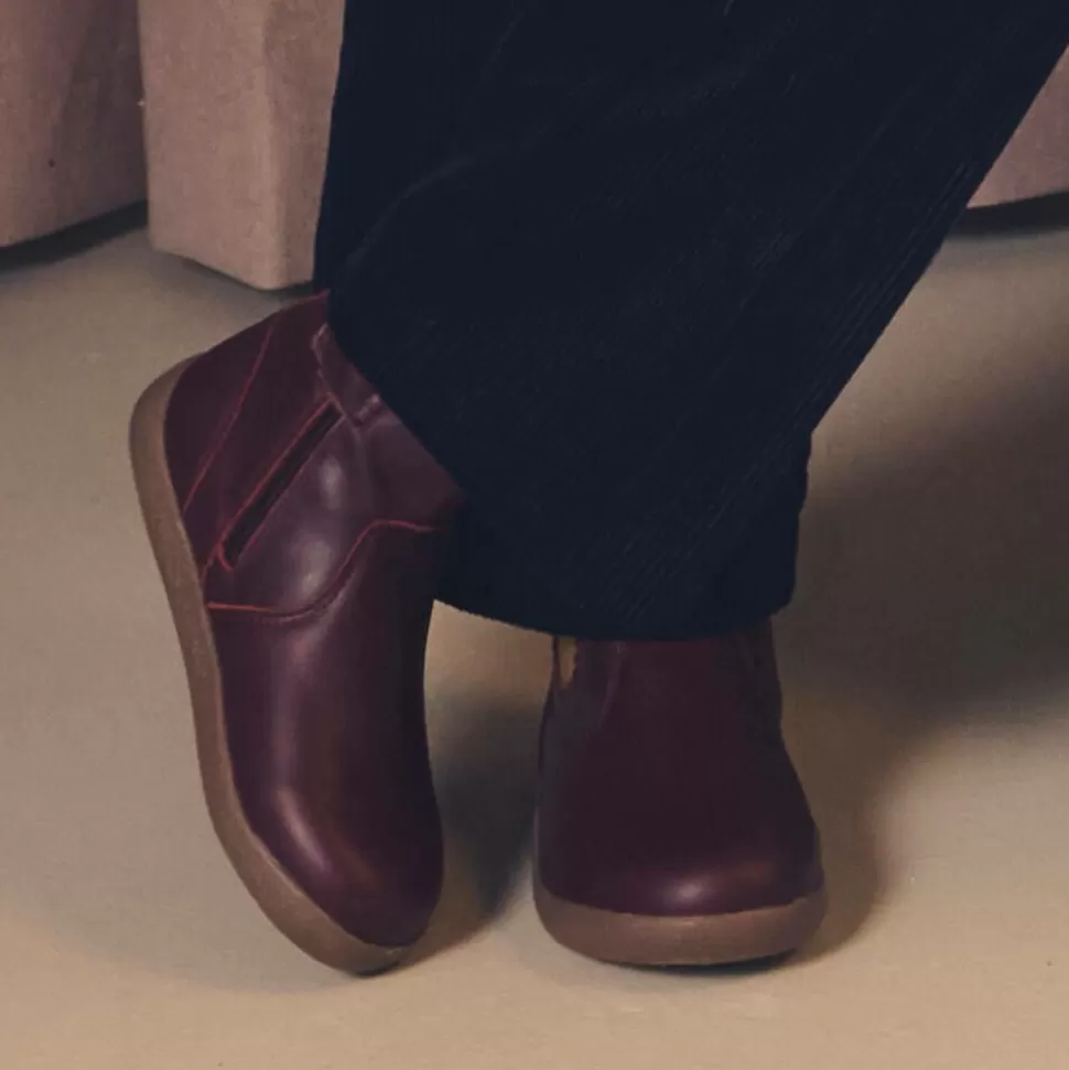 Old Soles Girls Red Leather Boots^ Boots