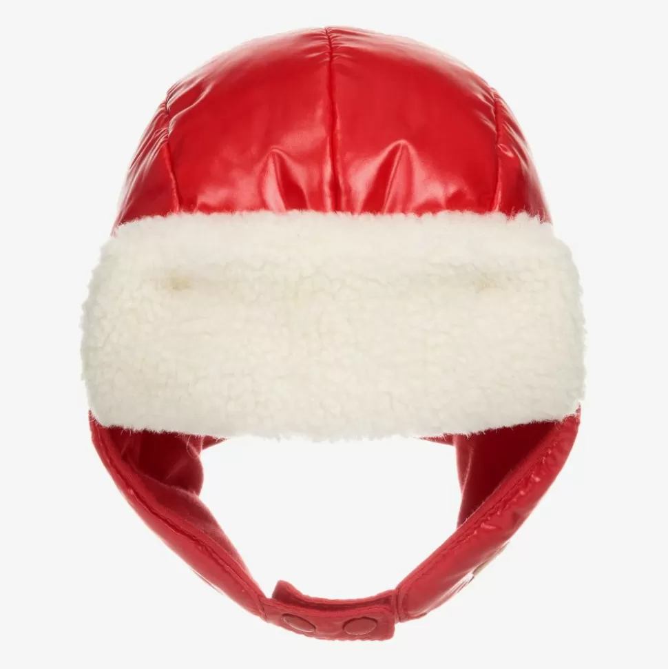 Moncler Enfant Girls Red Padded Hat^ Hats