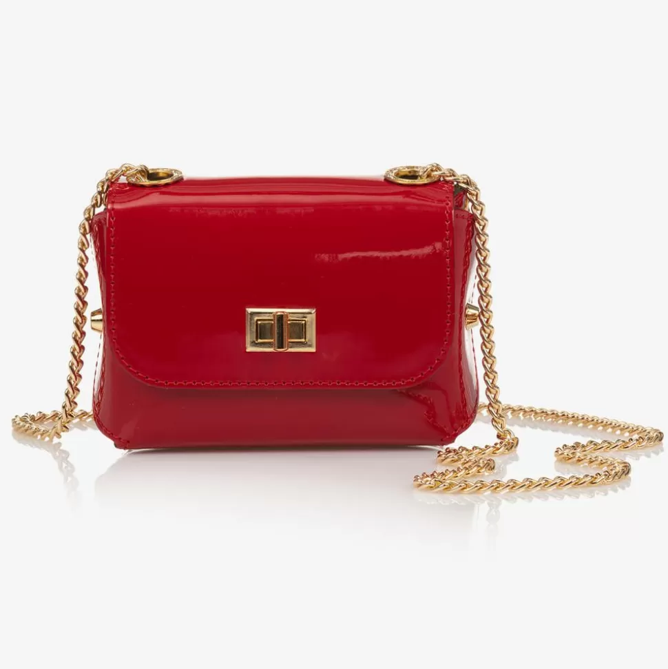 Zaccone Girls Red Patent Leather Bag (12cm)^ Bags