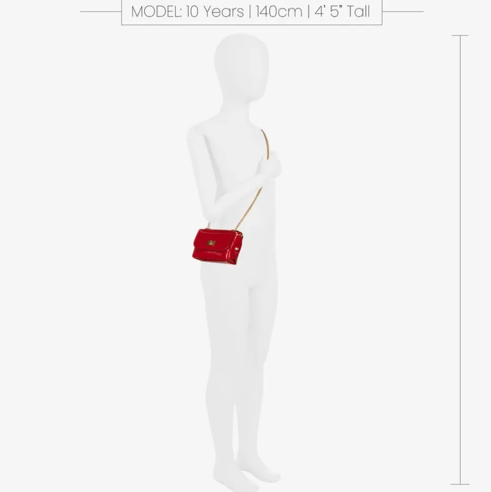 Zaccone Girls Red Patent Leather Bag (12cm)^ Bags