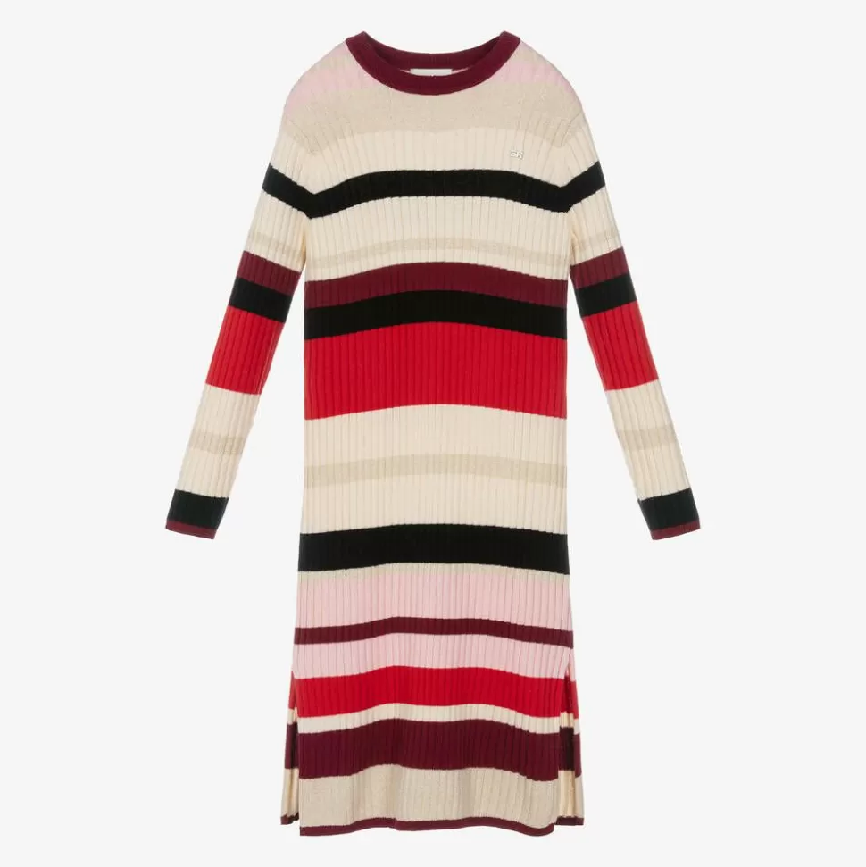 Sonia Rykiel Paris Girls Red Stripe Knitted Dress^ Dresses