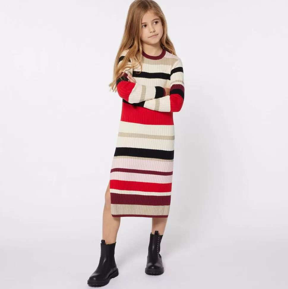 Sonia Rykiel Paris Girls Red Stripe Knitted Dress^ Dresses