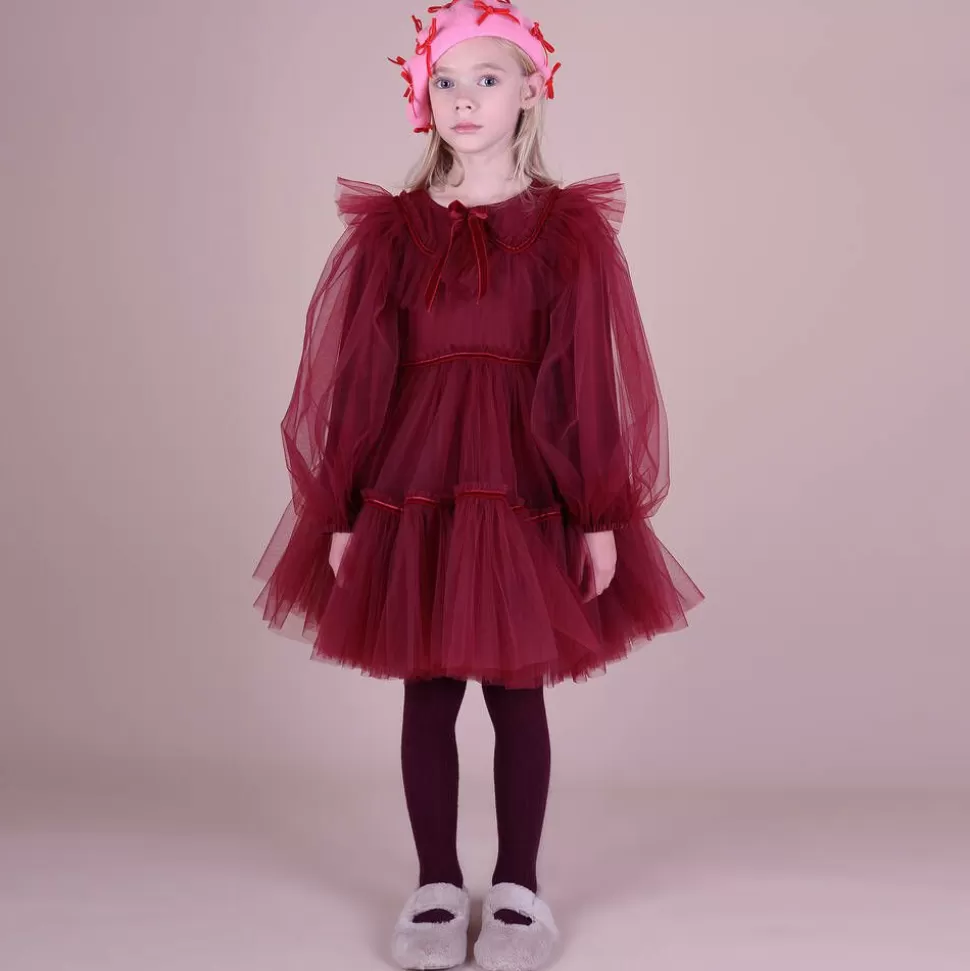 RaspberryPlum Girls Red Tulle & Velvet Dress^ Dresses