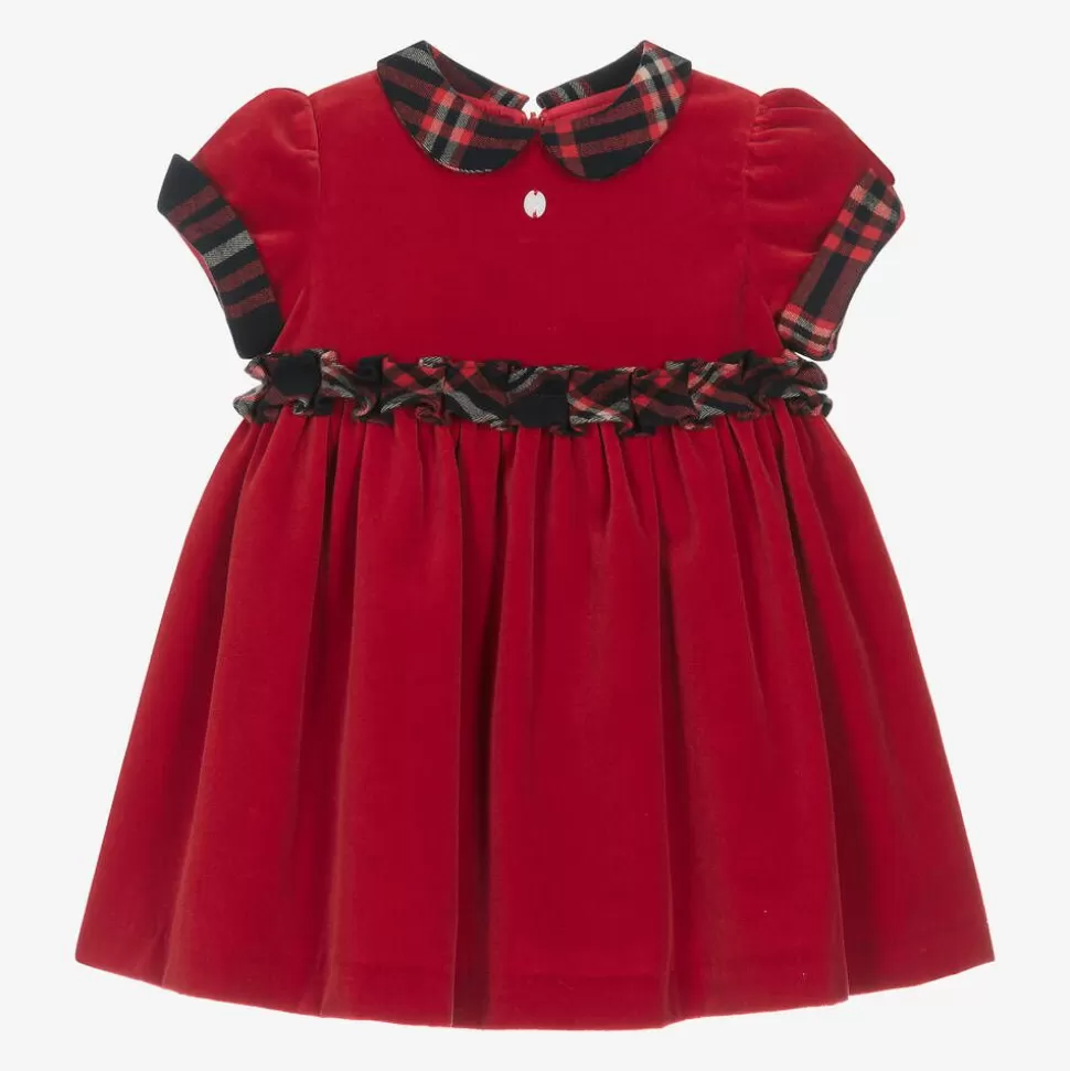 Patachou Girls Red Velvet Dress^ Dresses