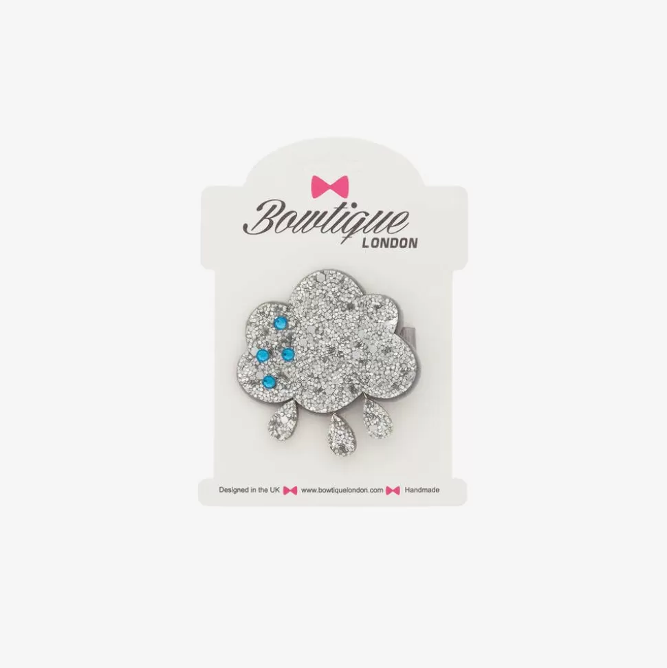 Bowtique London Girls Silver Cloud Hair Clip (5cm)^ Hair Accessories
