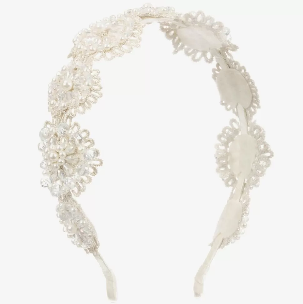 Sienna Likes To Party Girls Silver Flower Hairband^ Hair Accessories
