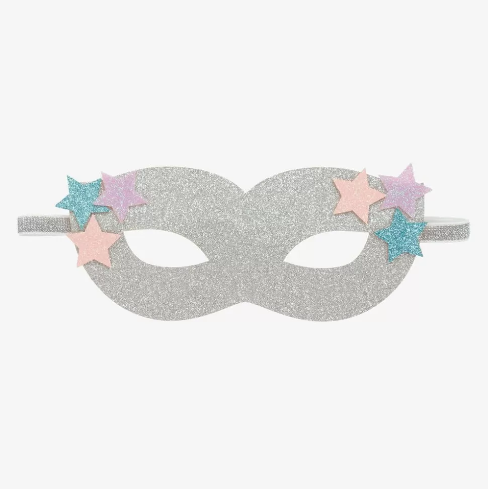 Souza Girls Silver Sparkly Superhero Mask^ Costumes