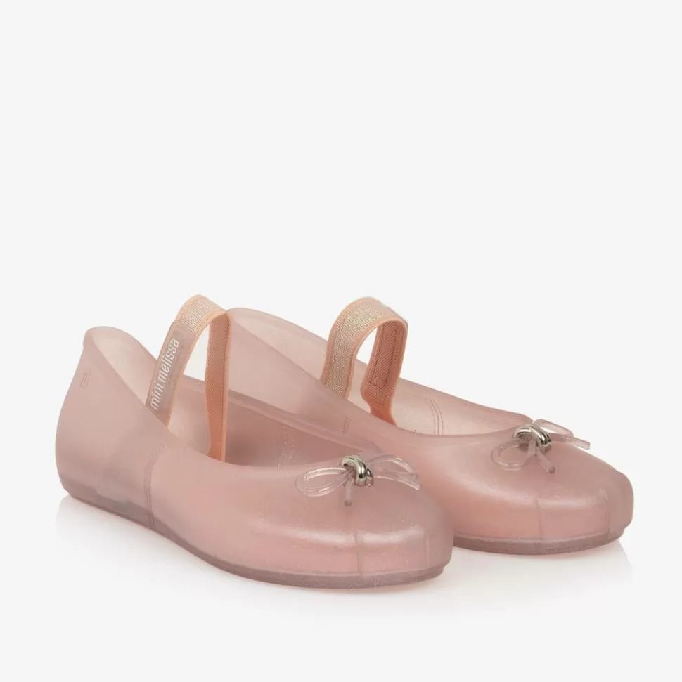 Mini Melissa Girls Sparkly Pink Jelly Pumps^ Pumps & Ballerinas | Pumps & Ballerinas
