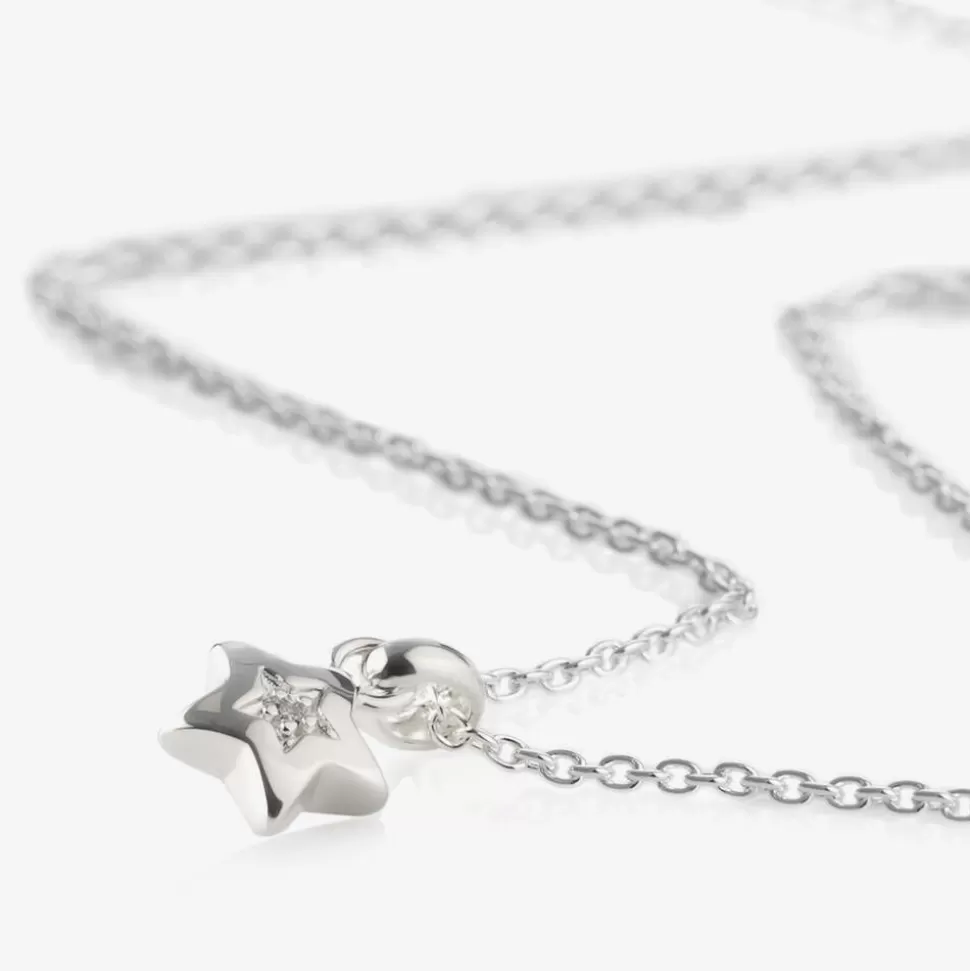 girls_sterling_silver_diamond_star_necklace_cm_2.webp Little Star Girls Sterling Silver Diamond Star Necklace (38cm)^ Jewellery