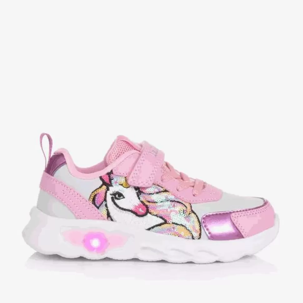 Lelli Kelly Girls White & Pink Unicorn Light-Up Trainers^ Trainers