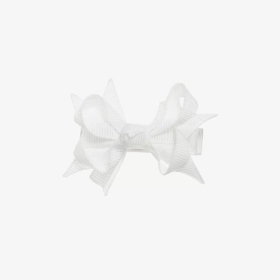 Bowtique London Girls White Bow Hair Clip (4cm)^ Hair Accessories
