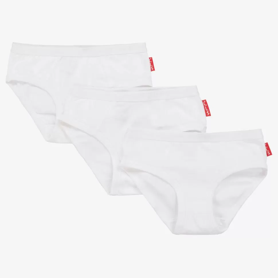 Claesens Girls White Cotton Knickers (3 Pack)^ Underwear