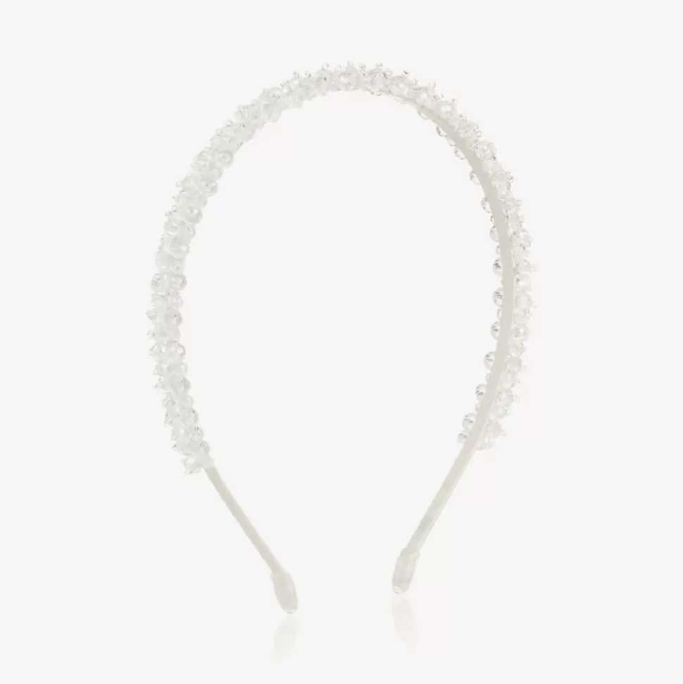 Sienna Likes To Party Girls White Crystal Hairband^ Hair Accessories
