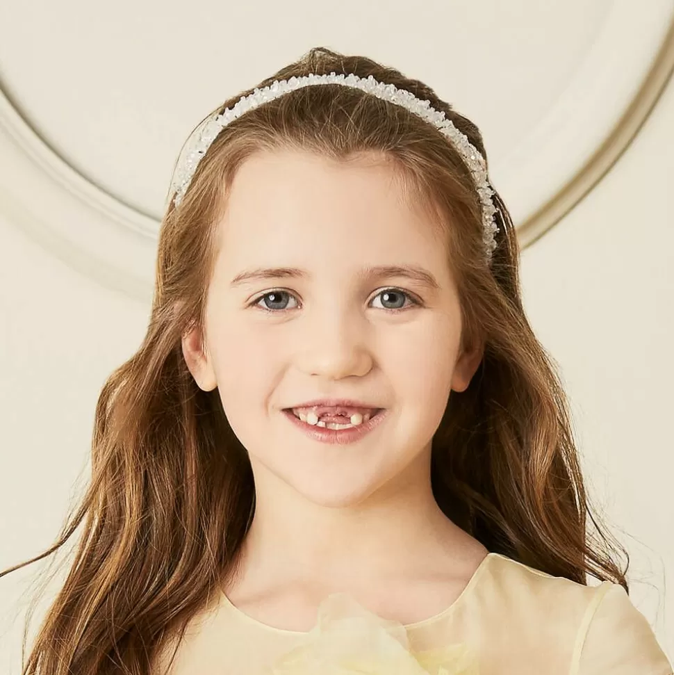 Sienna Likes To Party Girls White Crystal Hairband^ Hair Accessories