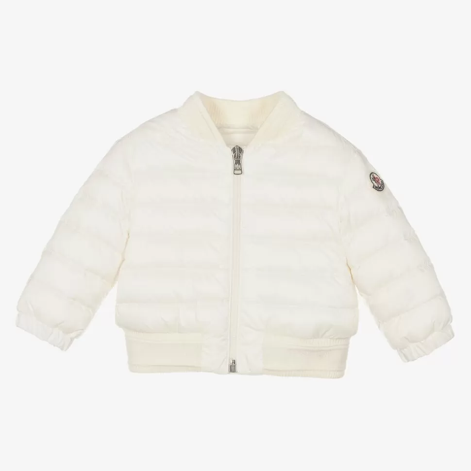Moncler Enfant Girls White Down Padded Ter Jacket^ Coats & Jackets