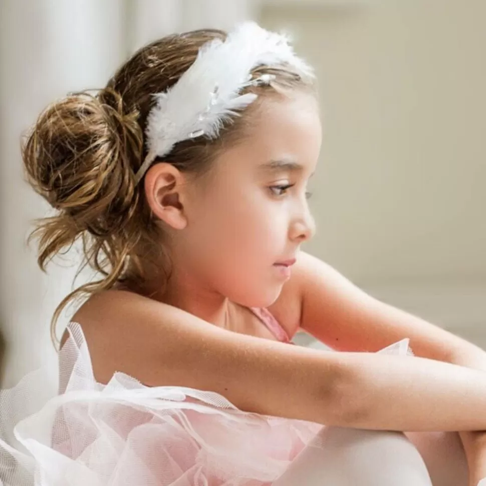 Sienna Likes To Party Girls White Feather Hairband^ Hair Accessories