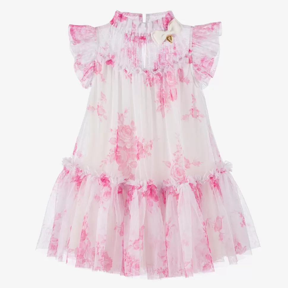 Angels Face Girls White Floral Tulle Dress^ Dresses