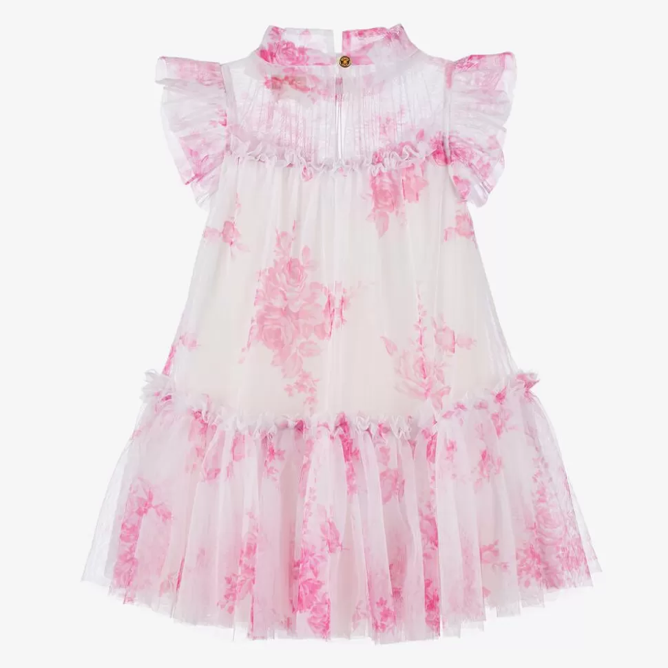 Angels Face Girls White Floral Tulle Dress^ Dresses
