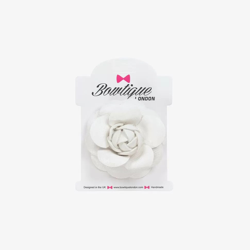 Bowtique London Girls White Flower Hair Clip (6cm)^ Hair Accessories
