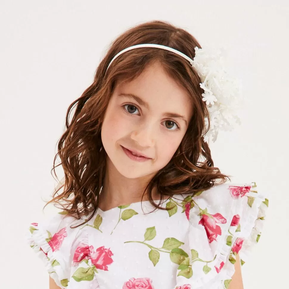 Sienna Likes To Party Girls White Flowers Hairband^ Hair Accessories