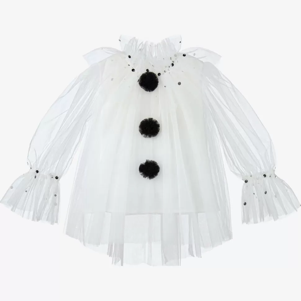 Tutu du Monde Girls White Tulle Harlequin Top^ Costumes