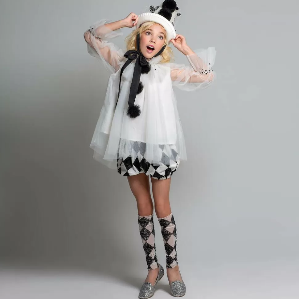 Tutu du Monde Girls White Tulle Harlequin Top^ Costumes