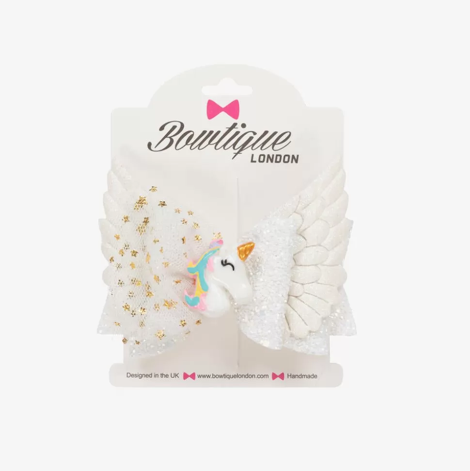 Bowtique London Girls White Unicorn Hair Clip (8cm)^ Hair Accessories