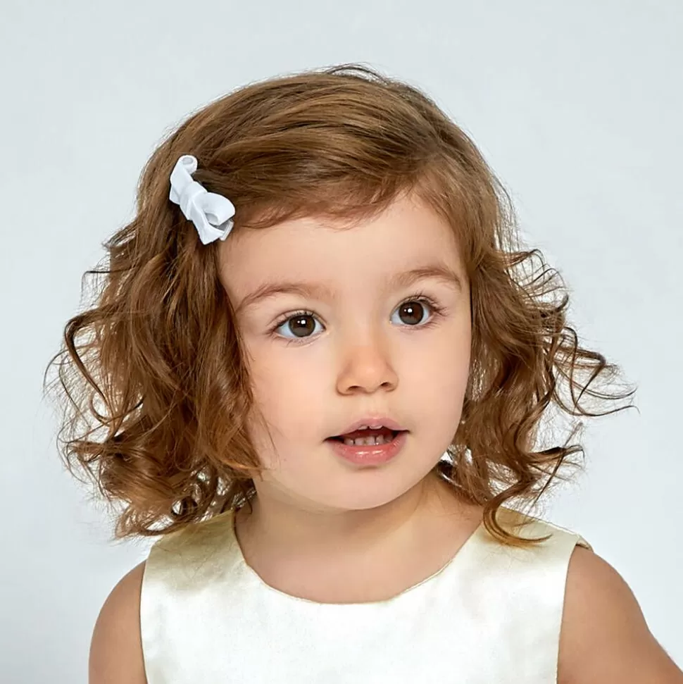 Bowtique London Girls White Velvet Bow Hair Clips (2 Pack)^ Hair Accessories