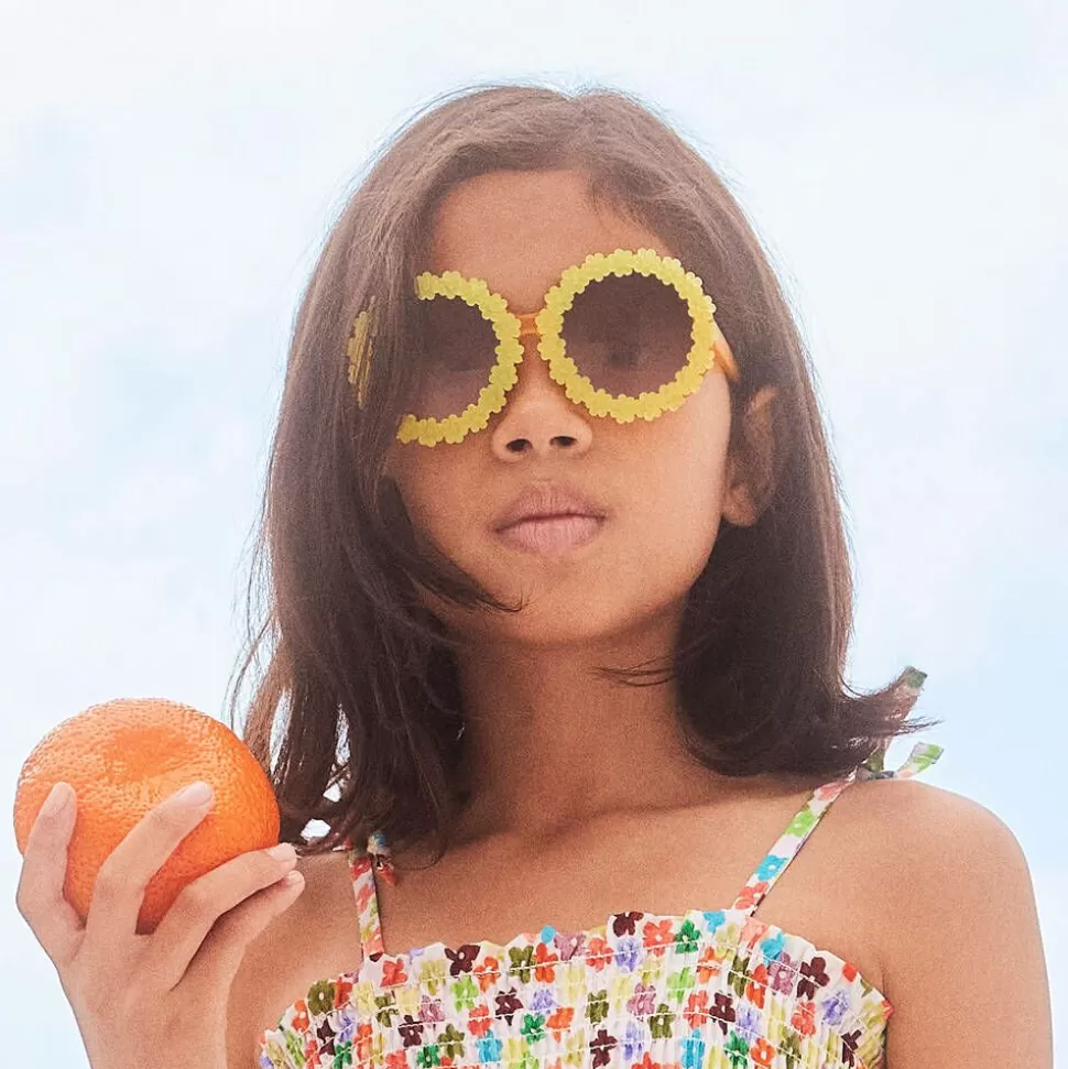 Molo Girls Yellow Flower Sunglasses (UVA/UVB)^ Clothing Accessories