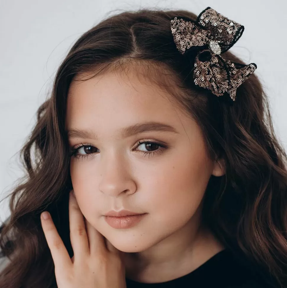 Cute Cute Gold Bow Hairclip (11cm)^ Hair Accessories