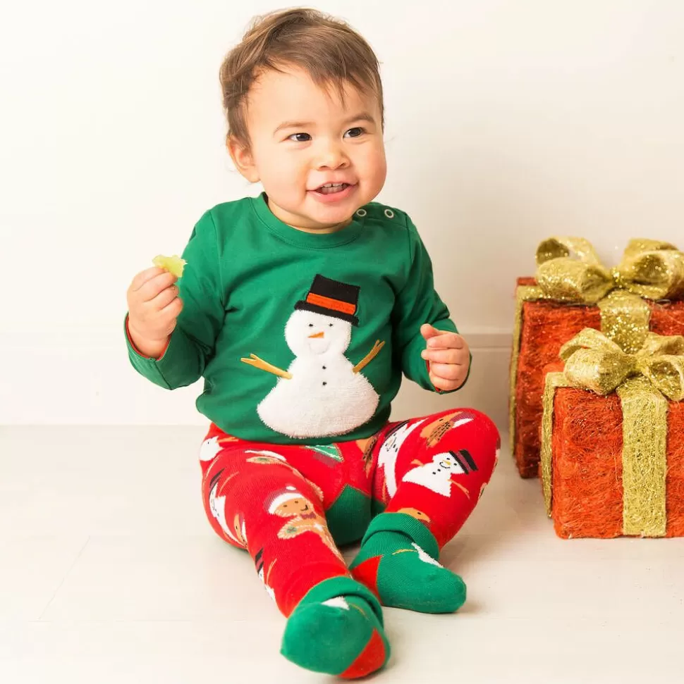 Blade amp; Rose Green Festive Snowman Cotton Top^ Tops