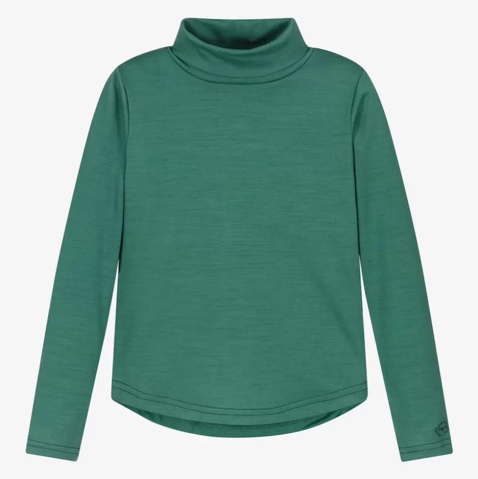 Smalls Merino Green Merino Wool Roll Neck Top^ Tops