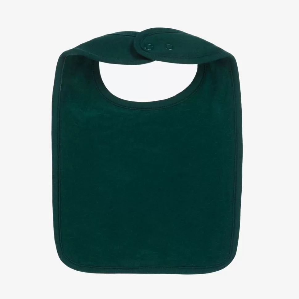 NAME IT Green Organic Cotton Festive Motif Bib^ Feeding Accessories