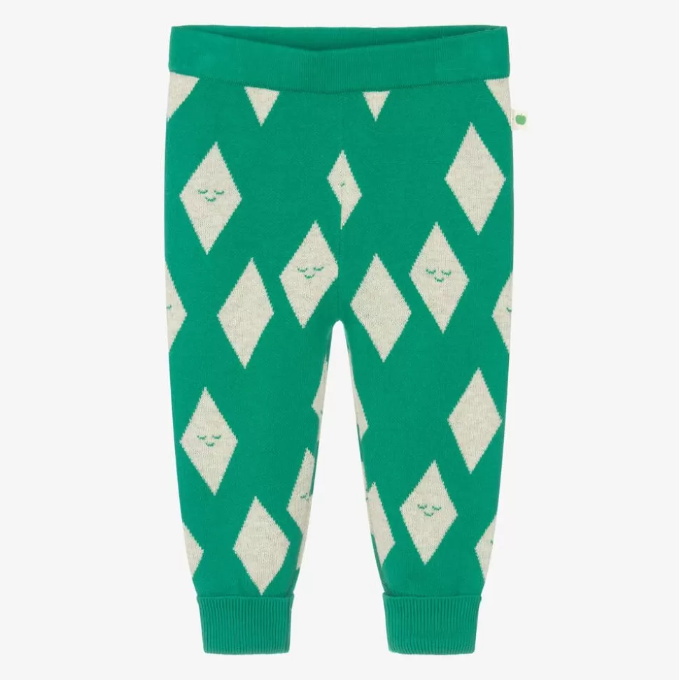 The Bonniemob Green Organic Cotton Knitted Joggers^ Trousers