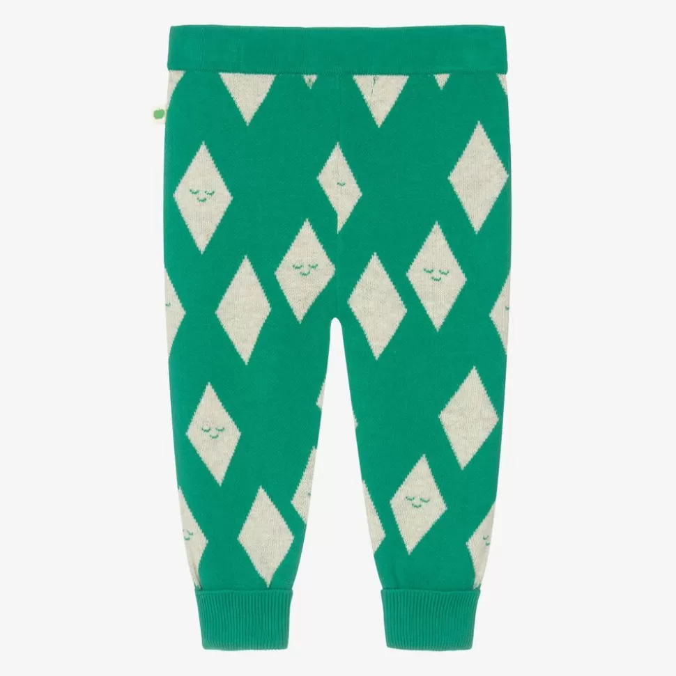 The Bonniemob Green Organic Cotton Knitted Joggers^ Trousers